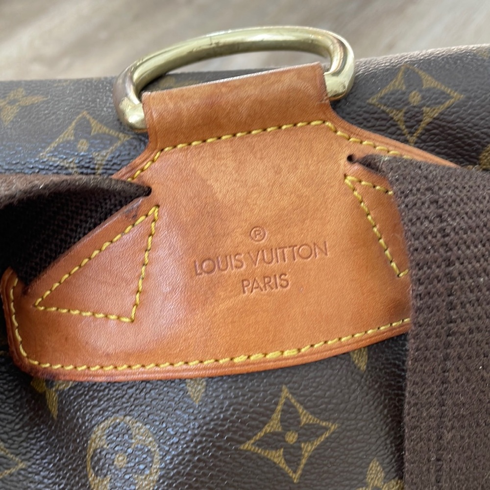 Louis Vuitton Monogram Montsouris GM Backpack | Vintage LV Brown Canvas Leather - Picture 9 of 10